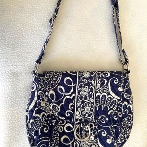 Vera Bradley Bag - Saddle-Up style, Twirly Birds - Navy